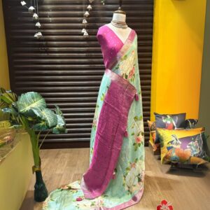 Digital Banarsi Crushed Chiffon